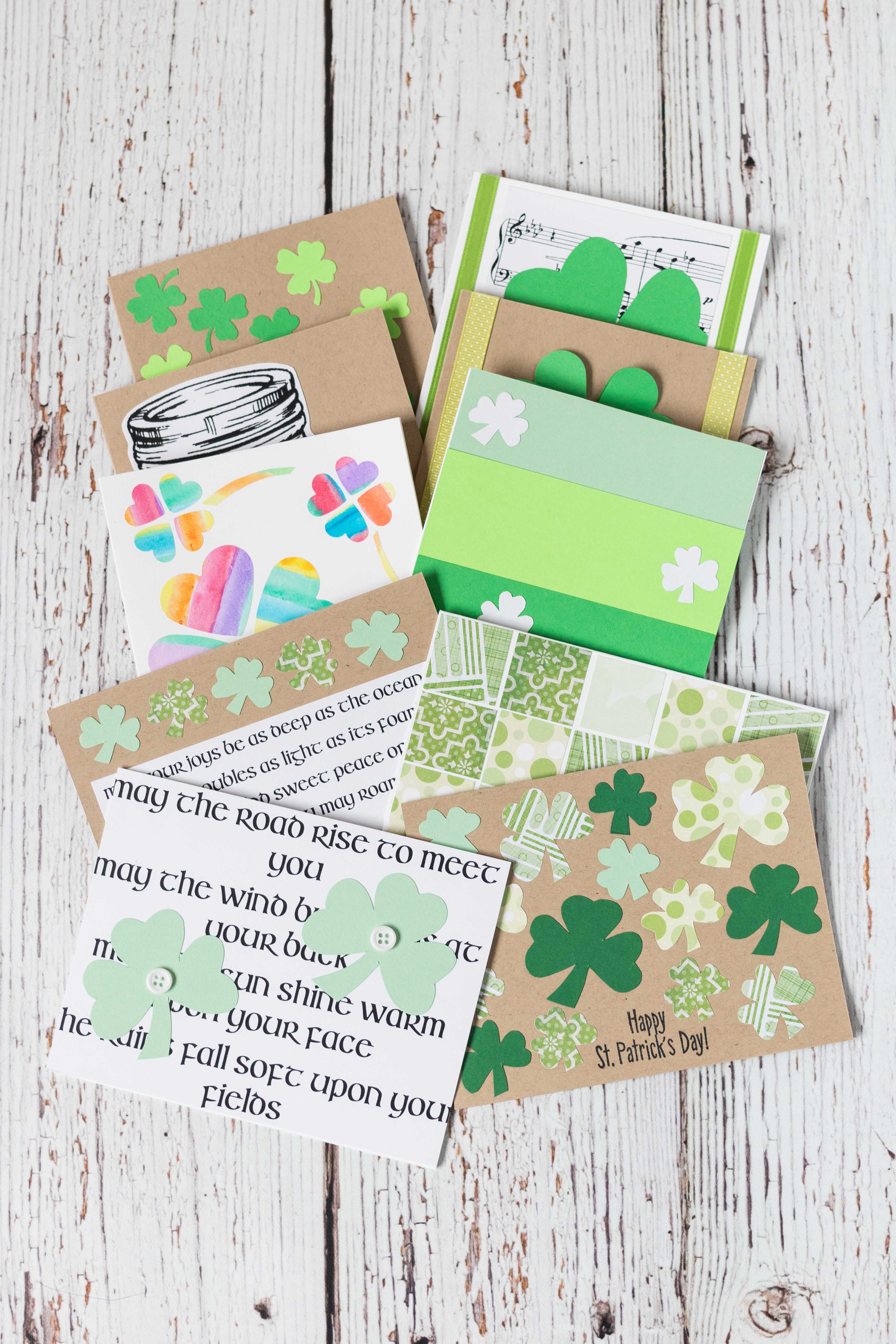 Simple DIY St. Patrick's Day Cards | https://www.roseclearfield.com