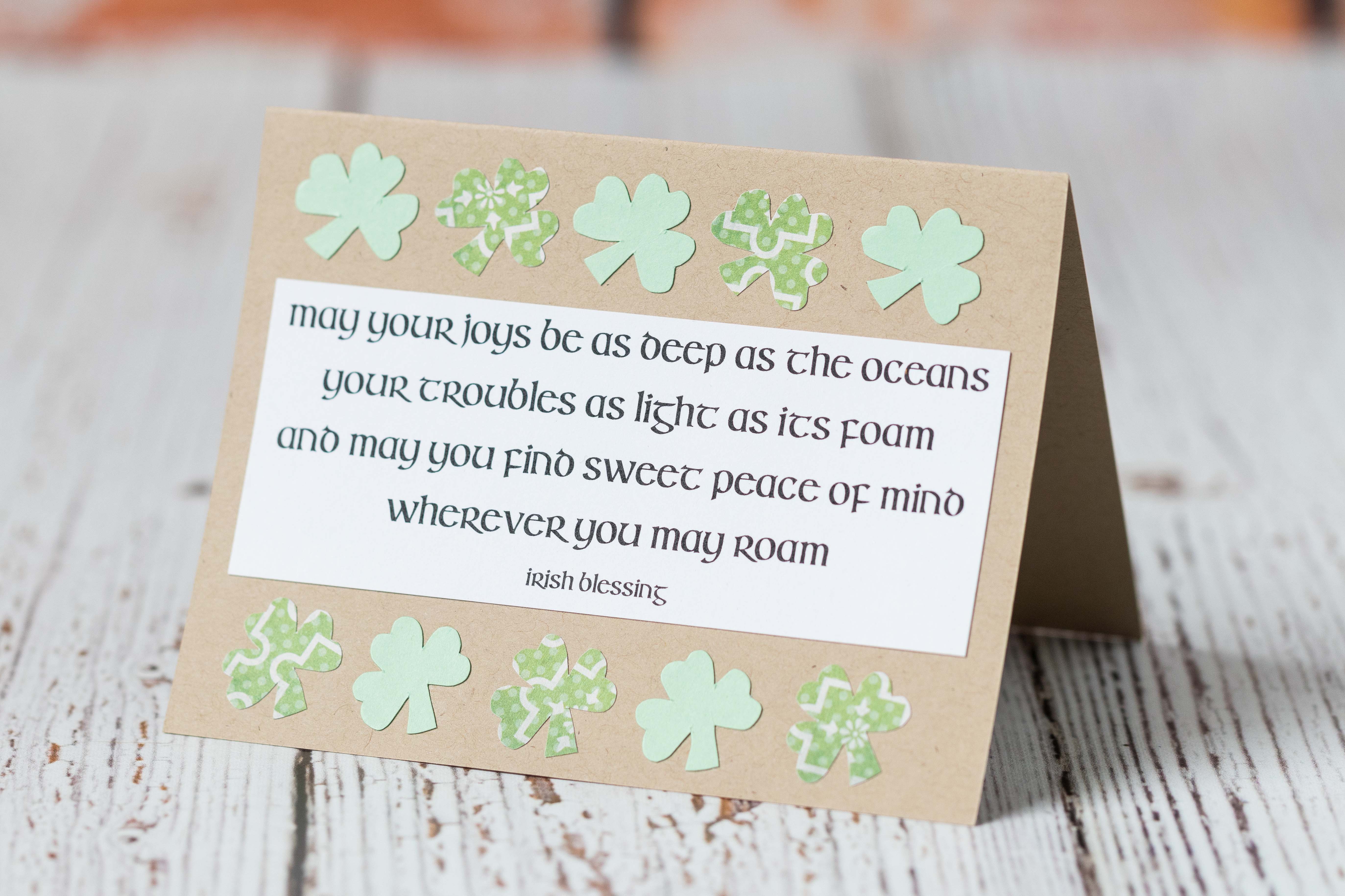 Simple DIY St. Patrick's Day Cards | https://www.roseclearfield.com