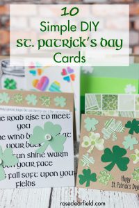 Simple DIY St. Patrick's Day Cards | https://www.roseclearfield.com