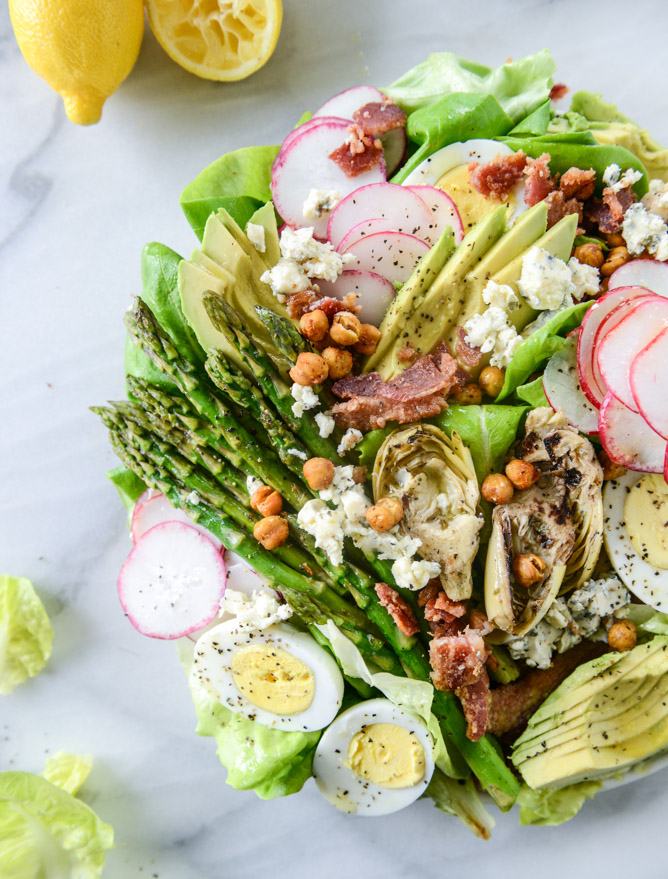 Springtime Cobb Salad via How Sweet Eats | https://www.roseclearfield.com