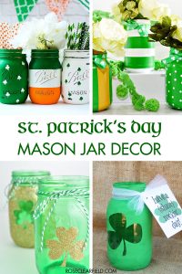 St. Patrick's Day Mason Jar Decor