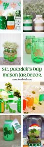 St. Patrick's Day Mason Jar Decor | https://www.roseclearfield.com