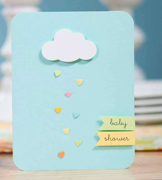 April Showers Bring May Flowers - Cloud Baby Shower Invitation via Better Homes and Gardens | https://www.roseclearfield.com