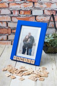 DIY Scrabble Tile Picture Frame | https://www.roseclearfield.com