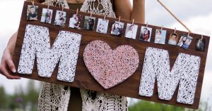 Mom Wood Photo Display Lily Ardor
