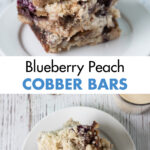 Blueberry Peach Cobbler Bars