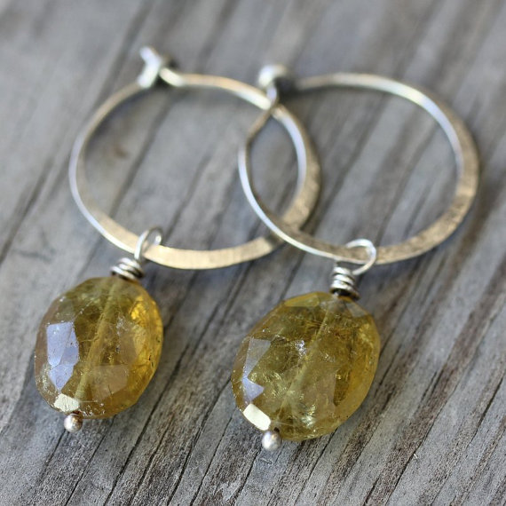 Mother's Day Gift Ideas for Birth Moms - Green Garnet Earrings via OneGarnetGirl on Etsy | https://www.roseclearfield.com