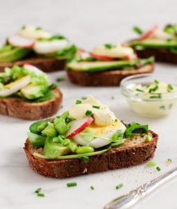 Breakfast for Dinner Ideas - Avocado Almondaise Tartines via Love and Lemons | https://www.roseclearfield.com