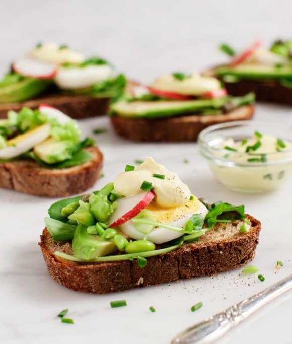 Breakfast for Dinner Ideas - Avocado Almondaise Tartines via Love and Lemons | https://www.roseclearfield.com