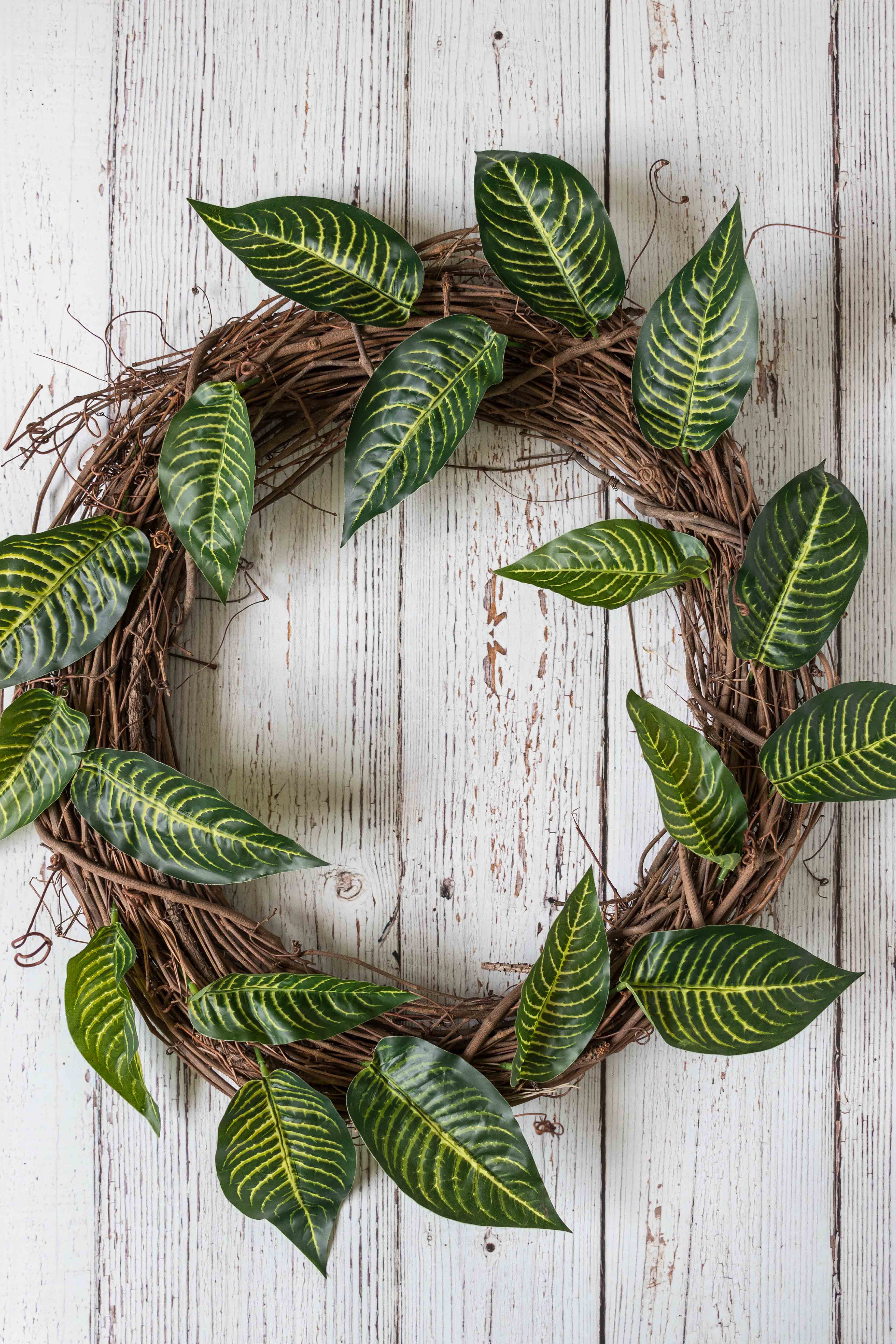 DIY Faux Greenery Wreath | https://www.roseclearfield.com