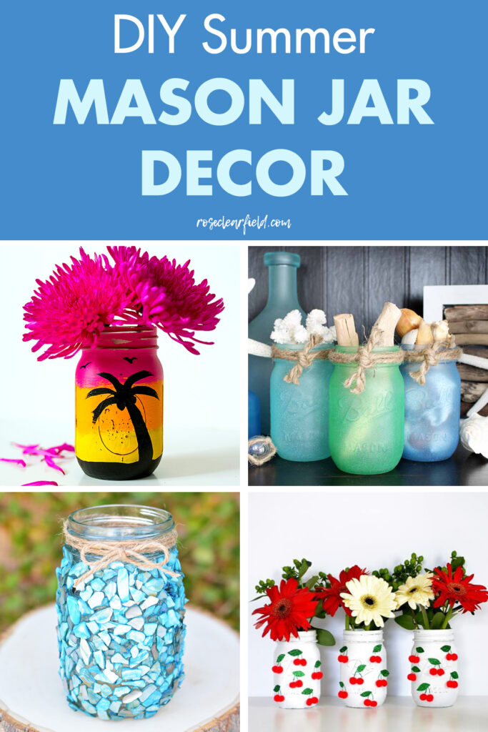 DIY Summer Mason Jar Decor