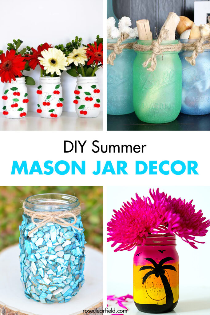 DIY Summer Mason Jar Decor