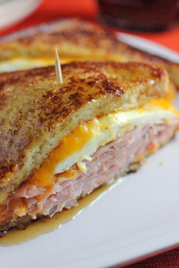 Breakfast for Dinner Ideas - French Toast Grilled Cheese Sandwich via Brown Sugar | https://www.roseclearfield.com