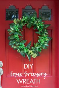 DIY Faux Greenery Wreath