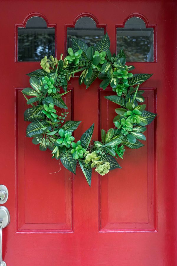 DIY Faux Greenery Wreath • Rose Clearfield