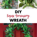 DIY Faux Greenery Wreath