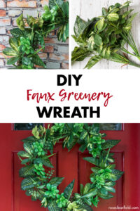 DIY Faux Greenery Wreath