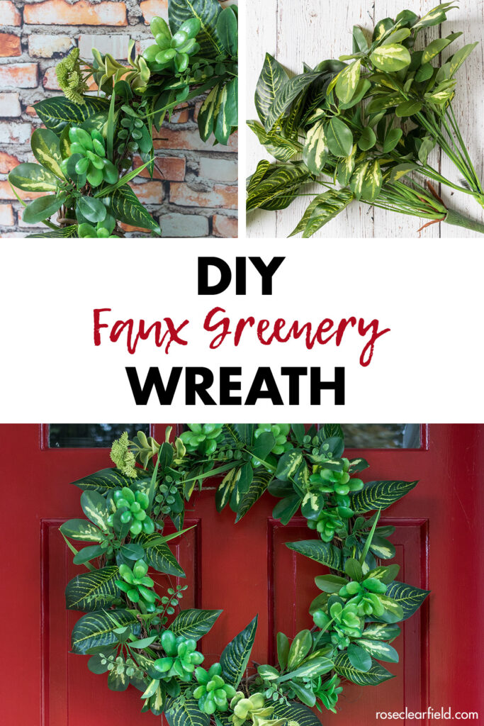 DIY Faux Greenery Wreath