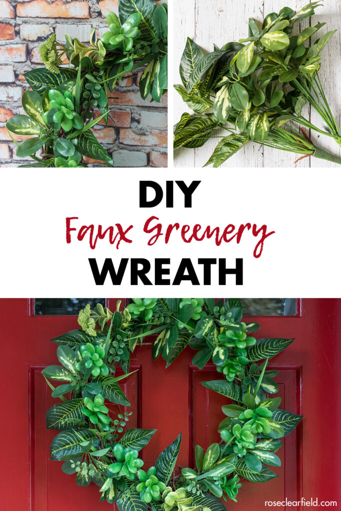 DIY Faux Greenery Wreath