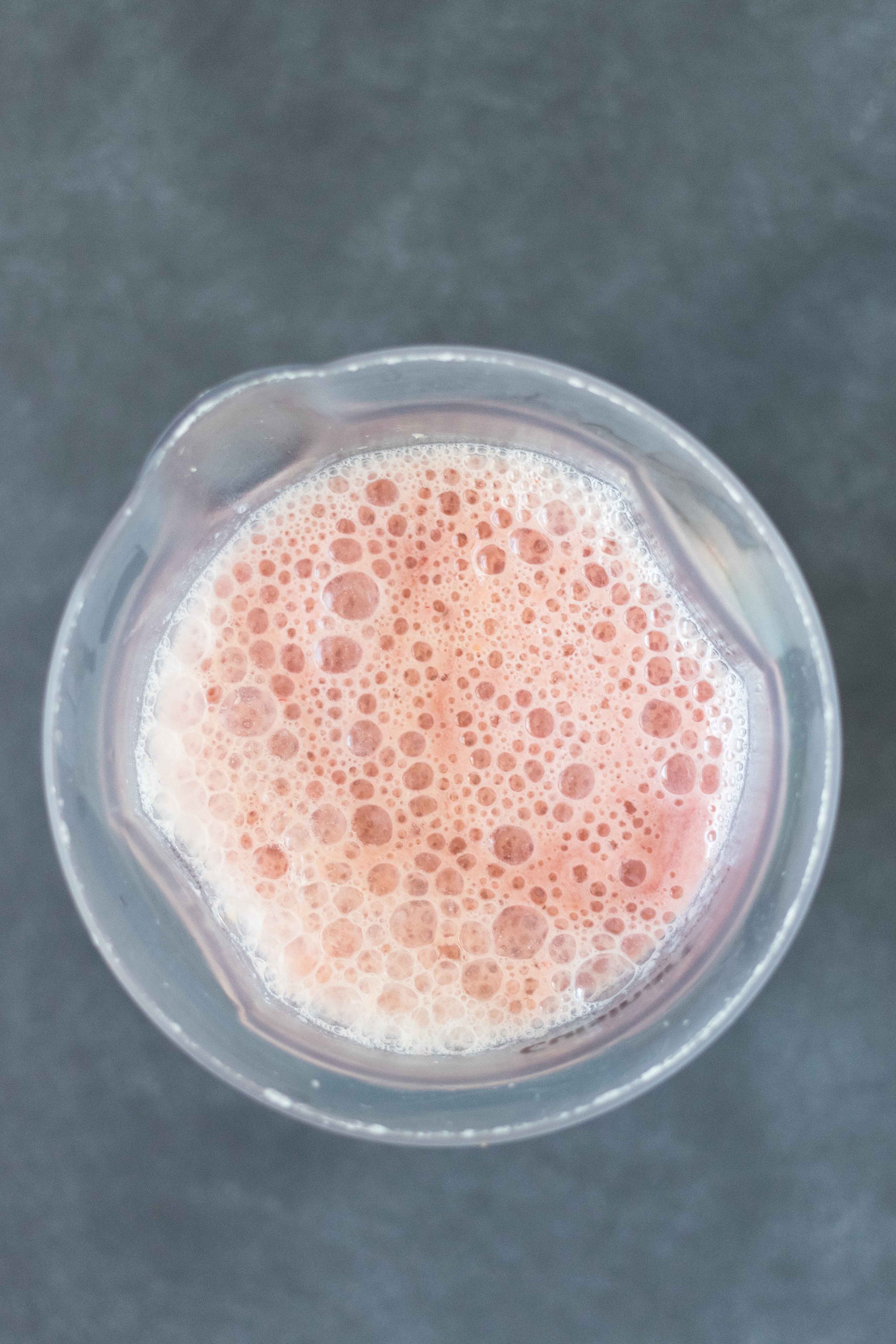 Raspberry Peach Coconut Smoothie | https://www.roseclearfield.com