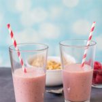 Raspberry Peach Coconut Smoothie | https://www.roseclearfield.com