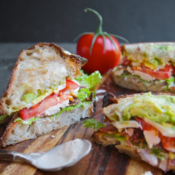 Back to School Healthy Lunches for Adults - Cobb Salad Sandwich via Shutterbean | https://www.roseclearfield.com