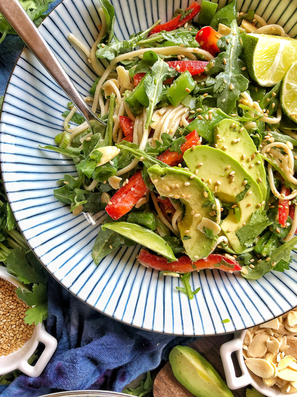 Back to School Healthy Lunches for Adults - Cold Soba Noodle Salad via Shutterbean | https://www.roseclearfield.com