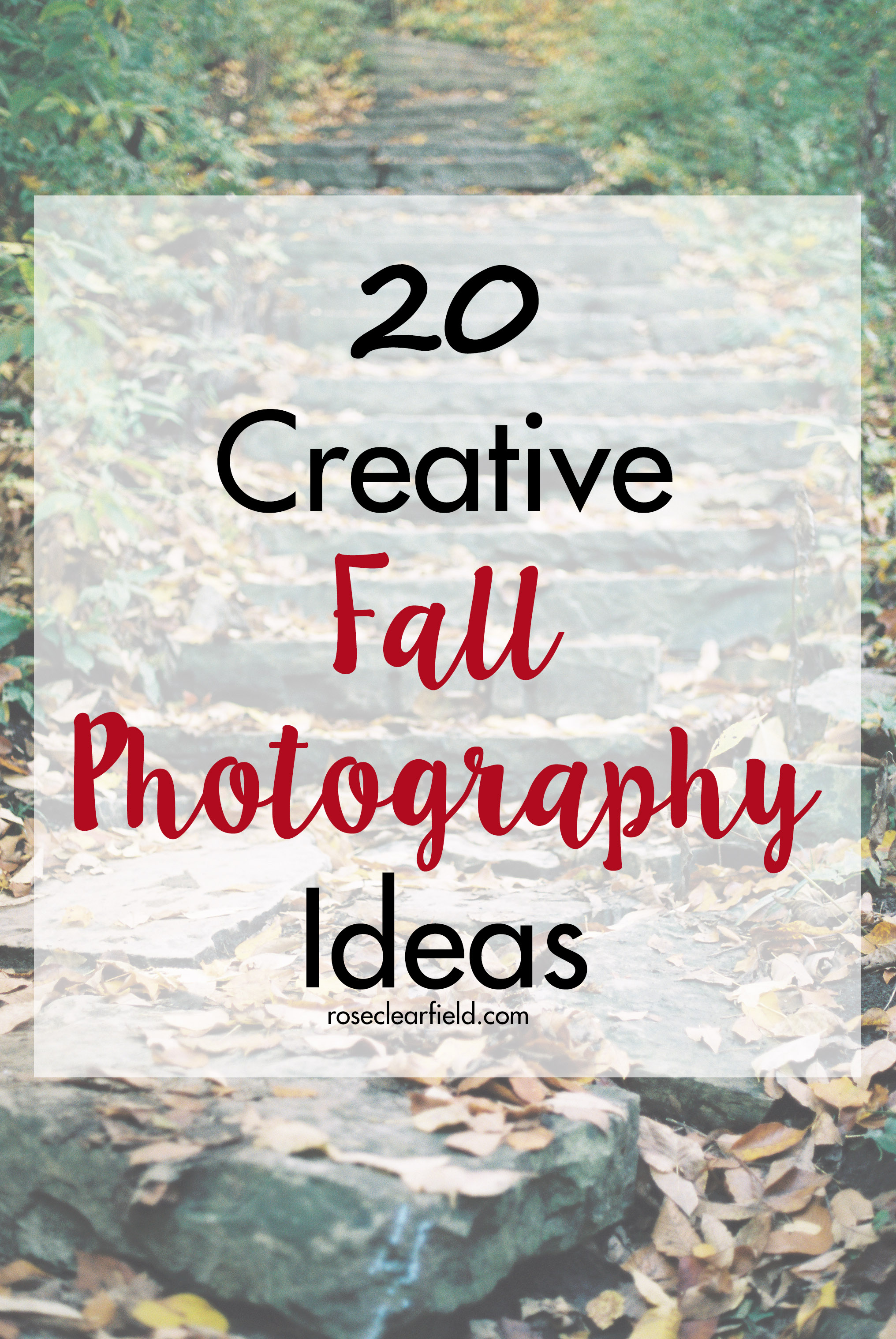 20 Creative Fall Photography Ideas | https://www.roseclearfield.com