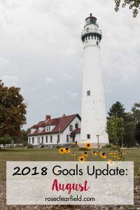 2018 Goals Update: August | https://www.roseclearfield.com