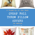 A Round Up of the Best Cheap Fall Throw Pillow Covers on Amazon