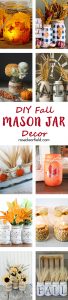 DIY Fall Mason Jar Decor | https://www.roseclearfield.com