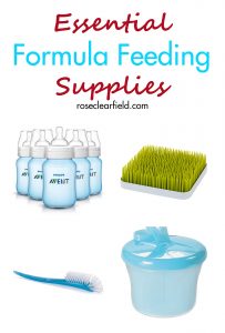 Essential Formula Feeding Supplies | https://www.roseclearfield.com