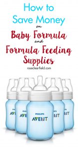 How to Save Money on Baby Formula and Formula Feeding Supplies | https://www.roseclearfield.com