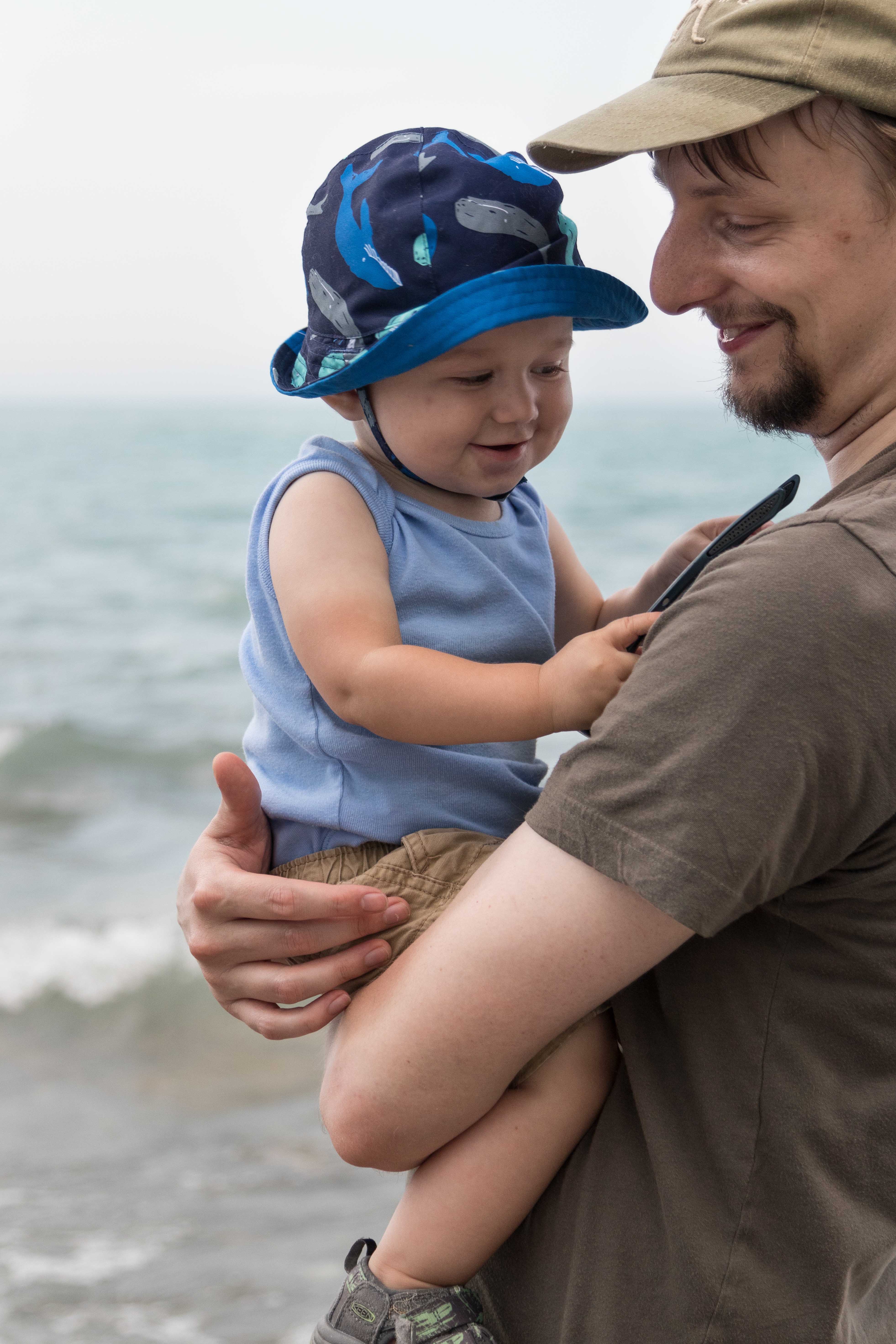 Tommy and Jake on the Beach August 2018 | https://www.roseclearfield.com