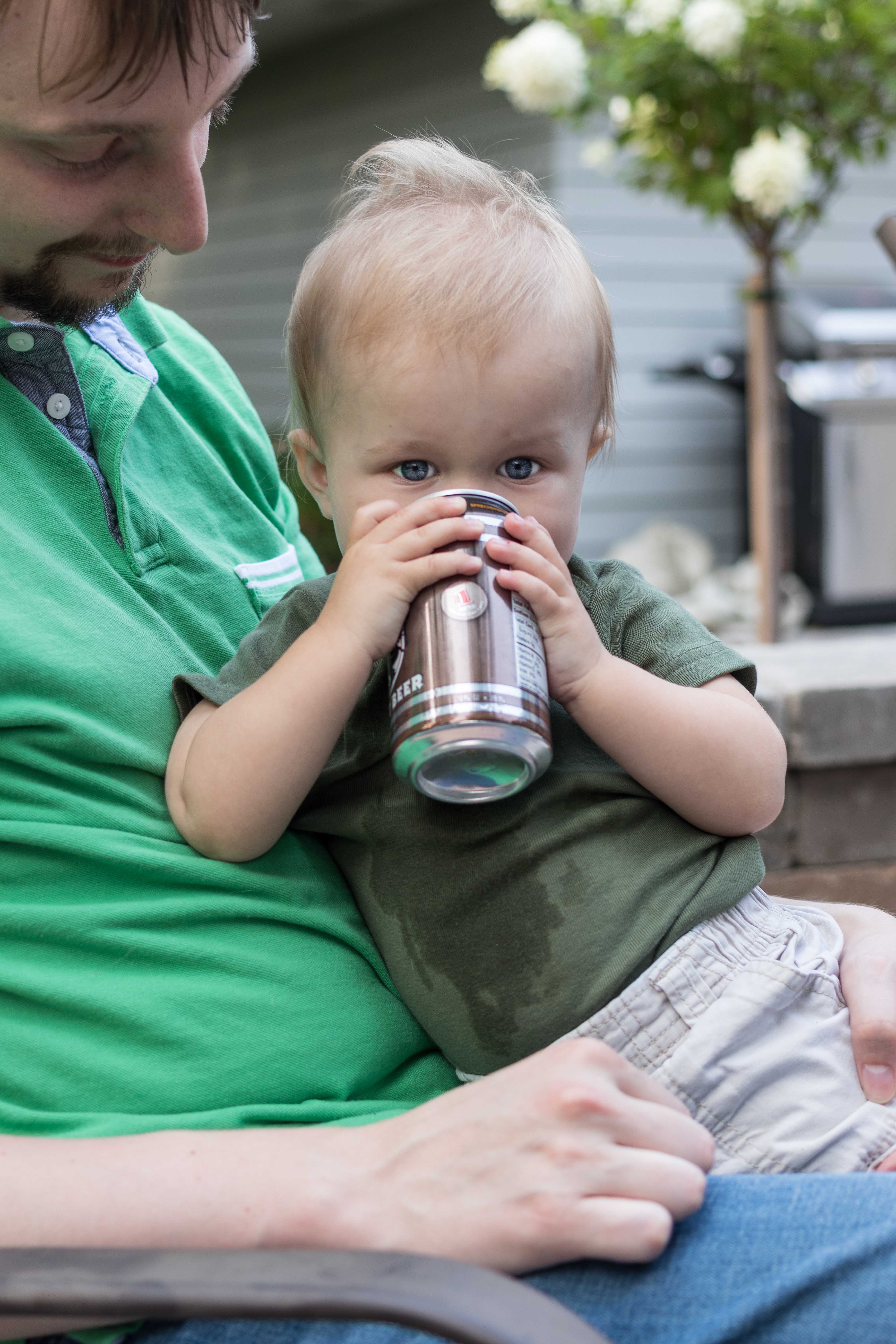 Tommy with a Root Beer Can August 2018 | https://www.roseclearfield.com