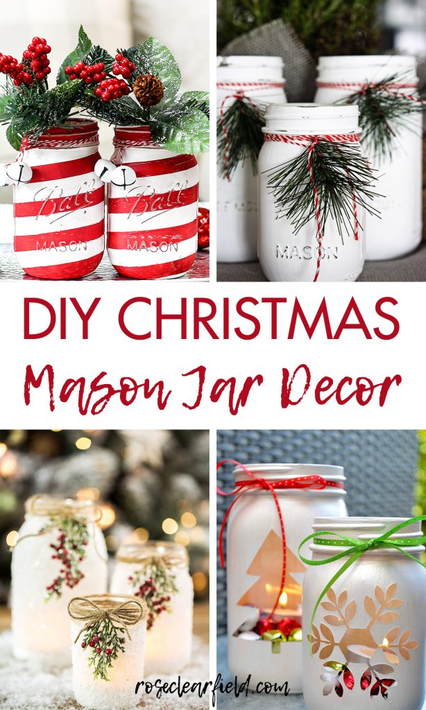 DIY Christmas Mason Jar Decor