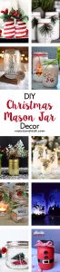 DIY Christmas Mason Jar Decor | https://www.roseclearfield.com