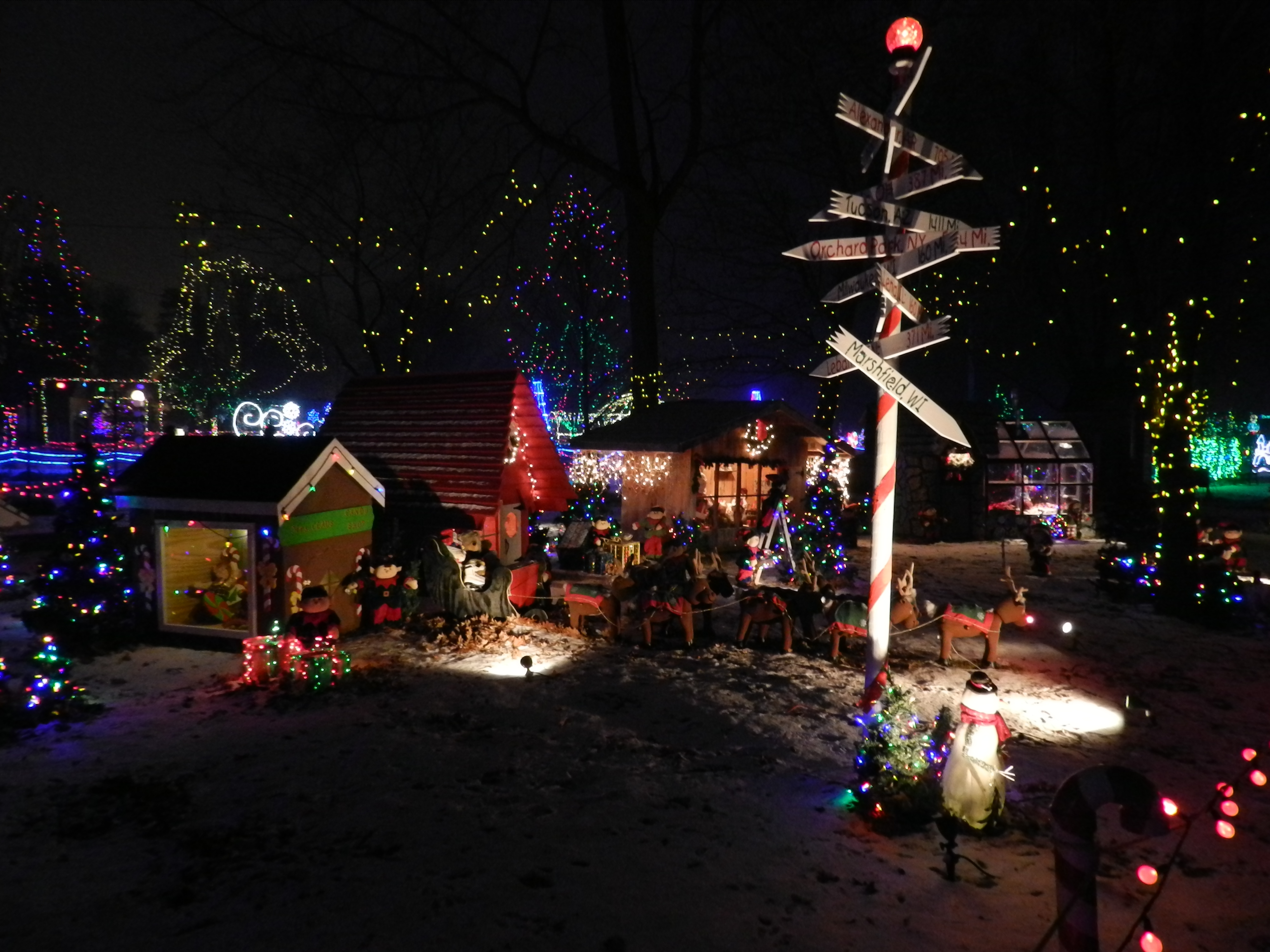 20 Creative Holiday Photo Ideas - Marshfield WI Lights Display via Discover Wisconsin | https://www.roseclearfield.com