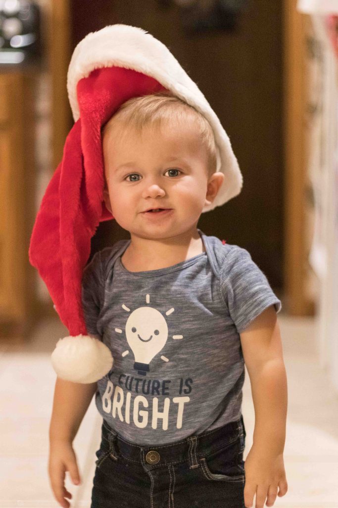 Tommy Wearing the Santa Hat November 2018 | https://www.roseclearfield.com