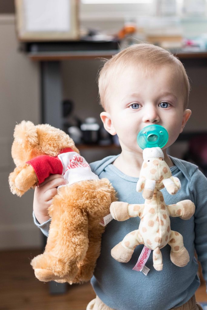 Tommy With His Bear November 2018 | https://www.roseclearfield.com