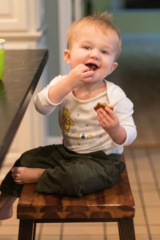 Tommy at the Kitchen Island December 2018 | https://www.roseclearfield.com