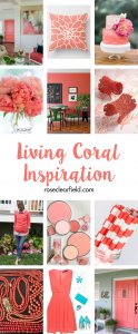Living Coral Inspiration | https://www.roseclearfield.com