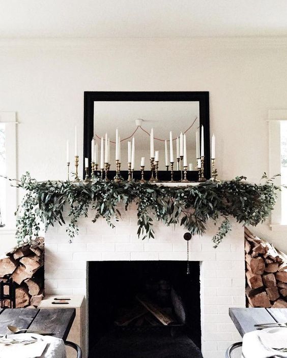Post-Christmas Winter Mantel Inspiration | https://www.roseclearfield.com