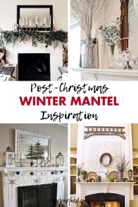 Post-Christmas Winter Mantel Inspiration