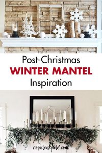 Post-Christmas Winter Mantel Inspiration