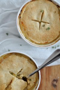 30 Healthy Dinner Recipes for Two - Chicken Pot Pie for Two via Jessica N Wood | https://www.roseclearfield.com