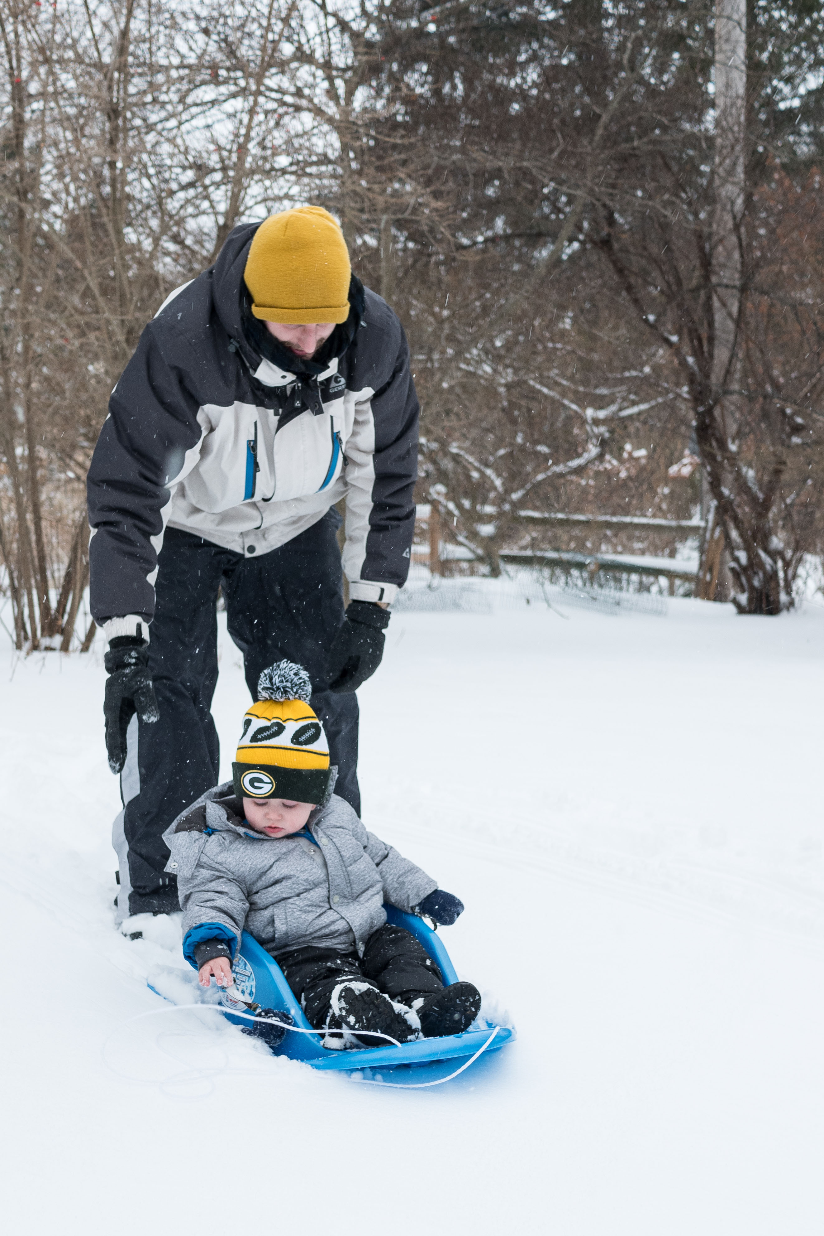 Jake and Tommy with the Sled January 2019 | https://www.roseclearfield.com