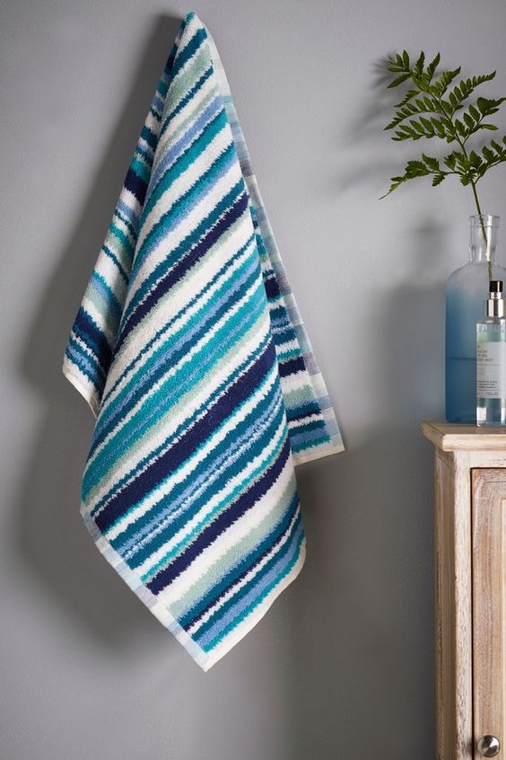 Stripes Inspiration - Striped Towel via Next | https://www.roseclearfield.com