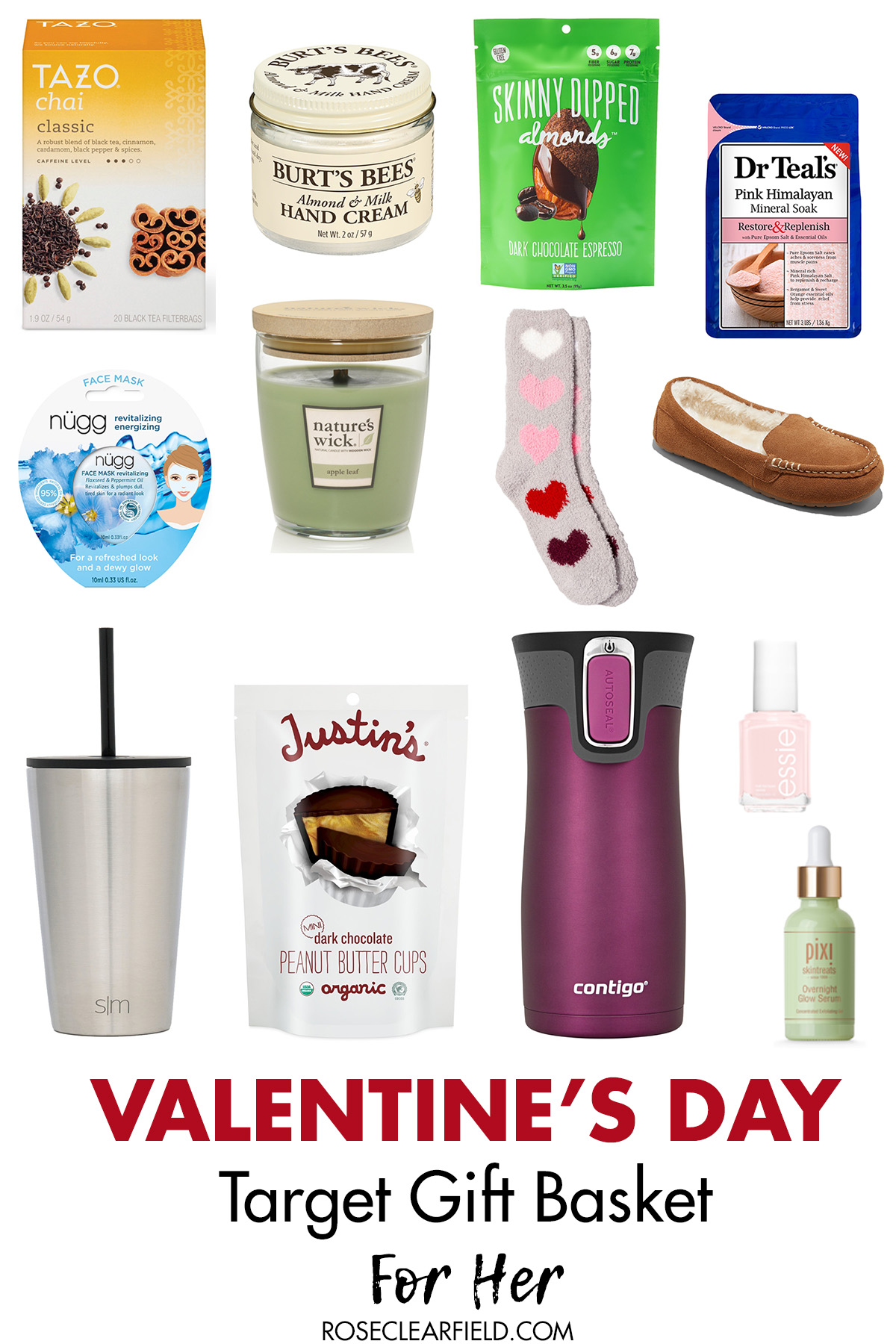 Valentine's Day Target Gift Basket For Her • Rose Clearfield