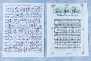 Free printable vintage paper is a great way to get an antique aesthetic for your DIY projects without the work of making your own paper look old. | https://www.roseclearfield.com